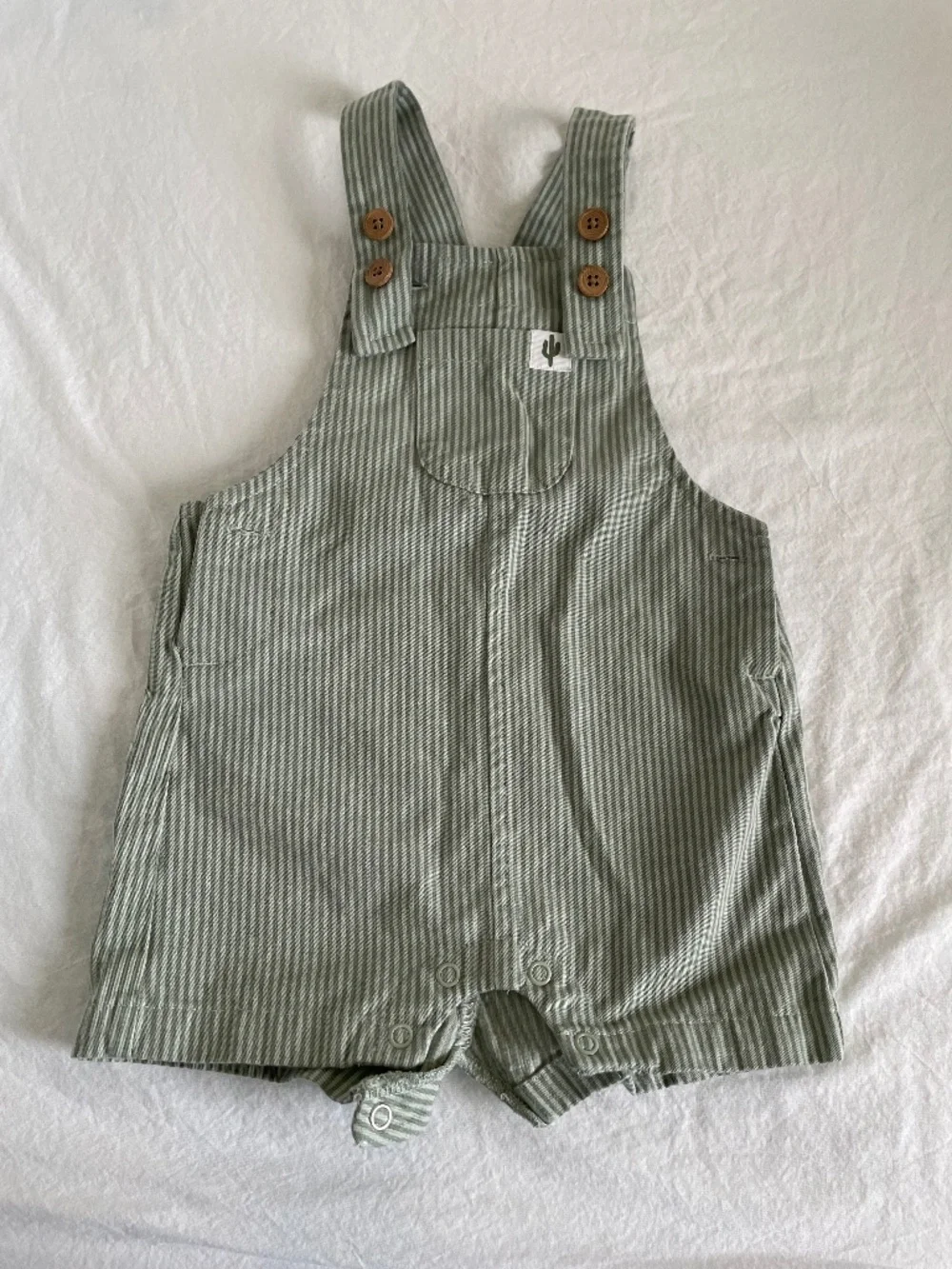 Carters striped overalls
